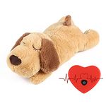 Newthinking Puppy Heartbeat Stuffed Toy - Pet Anxiety Relief and Calming Aid, Soft Plush Sleeping Buddy Behavioral Aid Dog Toy, with Heartbeat for Puppies Dog Pet