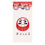 LIGICKY Noren Japanese Style Doorway Curtain Doll Daruma Printed Window Treatment Door Tapestry for Home Decoration 85 x 180 cm