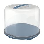 Rotho 1046106161 Fresh Cake Bell, XL, Food-Grade Plastic (PP), BPA-Free, Blue/Transparent, Polypropylene, Bleu