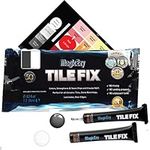 MagicEzy Tile Fix (Gray/White ) - Ceramic Tile Repair Kit to Fix Scratches and Fine Cracks - Floor Tiles, Wall Tiles, Countertops - Porcelain, Stone, Enamel, Acrylic