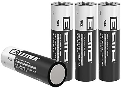 EEMB ER14505 AA 3,6V Lithium Battery Li-SOCL₂ Non Rechargeable SB-AA11 LS14500 TL-5903 ER14500 2700mAh pour Compteur d'électricité d'eau Gaz PLC Équipement d'installation Batterie générique (4)