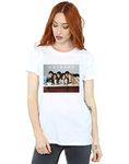 Absolute Cult Friends Women's Group Photo Milkshakes Boyfriend Fit T-Shirt White X-Large