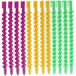 WOONEKY 20pcs Spiral Perm Tool Spiral Perm Rods Spiral Curl Rods Plastic Perm Rods Spiral Hair Curlers Women Hair Roller Heatless Spiral Curlers Spiral Hair Perm Rods Curling Perm Rod