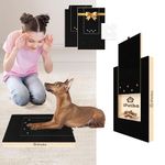 Dog Nail Care Scratch Board with Treat Box, Solid Wood, Dog Scratch Pad for Nails, Stress Free Nail Care Dog Nail File Toy Sandpaper Grinding Manicure for Large Medium Small Dogs