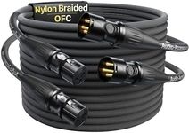 XLR Cables 15ft 2 Pack, Professiona