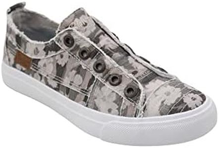 Blowfish Malibu Women's Play Sneaker, Olive Floral Camo, 7 US