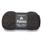 Spinrite Patons Classic Wool Roving Yarn, Dark Grey, 3.5 oz