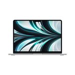 2022 Apple MacBook Air laptop with M2 chip: 13.6-inch Liquid Retina display, 8GB RAM, 256GB SSD storage, backlit keyboard, 1080p FaceTime HD camera. Works with iPhone and iPad; Silver