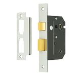 Sterling MLB330N 3 Lever Bathroom Sashlock 3-inch/76mm - Nickel