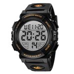 Digital Watch, Mens Digital Watch Military Watches for Men 7ATM Waterproof Outdoor Sports Watch with Light/Alarm/Date/Shockproof/Chronograph, Gift China