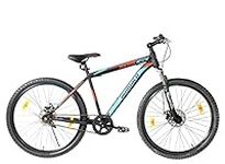 Ammaco Axxis Single Speed Bike Mens Mountain Bike 650b 27.5" Wheel MTB Disc Brakes Front Suspension 19" Frame Black/Blue/Red