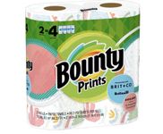 Bounty Paper Towels, Prints - 2 pk