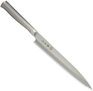 Fujitora Wanagi Blade 9.4 inches (240 mm), Made in Japan, Molybdenum Vanadium Steel, Single Edged, Kansai Type, Sashimi Knife, All Stainless Steel, Dishwasher Safe, SD Molybdenum Vanadium Steel,