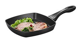 Qesnox Grill Pan Non Stick Induction Griddle Pan 28CM - Non Stick Grill Pan with Heat Resistant Handle - PFOA Free Non Stick Coating - All Stoves Compatible.