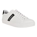 GUESS Men's Bixly Sneaker, White/Black 140, 10.5