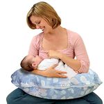 KRADYL KROFT 5In1 Baby Feeding Pillow With 100% Cotton Detachable Cover | With Belt And Baby Hoop | Breastfeeding Pillow | Nursing Pillow Nova - (Kk5In1-221), Grey,Alpha