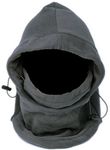 EOZY Multipurpose Use 6 in 1 Thermal Warm Fleece Balaclava Hood Police Swat Ski Bike Wind Stopper Full Face Mask Hats Neck Warmer Outdoor Winter Sports Snowboard Proof (Grey)