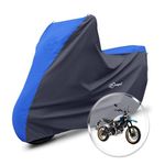 Neodrift 'SuperMax' Bike Cover Suitable for Ducati Scrambler Desert Sled (All-Weather Motorcycle Protection, Water & UV Resistant, Dustproof, Windproof) (Colour: Sky Blue - Black)