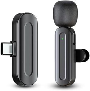 Micrófono Inalámbrico Solapa para Android, Mini Micrófono Plug-Play,Pack 1 Micrófonos Profesionales de Solapa portátil, Portátil Micrófono para Grabación de Video, Youtube, TikTok, Vlog, Facebook