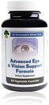 Dr. Grossman's Whole Food Advanced Eye and Vision Support Formula, Eye Supplements for Eyesight Support (Lutein, Zeaxanthin, Organic Prickly Pear, Bilberry, and More) - 30 Day Supply (60 Capsules)