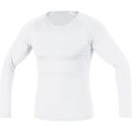 GORE WEAR Breathable Men's Thermal Inner Layer Shirt, GORE M Base Layer Thermo Long Sleeve Shirt, Size: S, Color: White, 100318