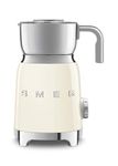 Smeg MFF01CRUK 600ml Milk Frother, 6 Pre Set Functions, Tritan Lid and Measuring Cup, 500W, Cream