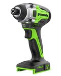 Greenworks 24V Brushless Cordless Impact Driver Kit, 2650in./lbs Torque, Variable Speed-Battery and Charger Sold Separately, Green