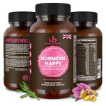 Ultimate Blend Hormone Happy Menopause Support Supplements - 60 Capsules | 16+ Active Ingredients | Daily High Strength Formula to Support Menopause Symptoms | Boost Energy & Immune | Vegan Friendly