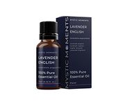 Mystic Moments | Lavender English Essential Oil 10ml - Pure & Natural Oil for Diffusers, Aromatherapy & Massage Blends Vegan GMO Free