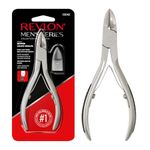 Revlon Men's Series Cuticle Nipper, Non-Corrosion Stainless Steel Toe and Fingernail Tool