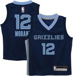 Ja Morant Memphis Grizzlies NBA Boys Kids 4-7 Navy Icon Edition Player Jersey (Size 5/6)