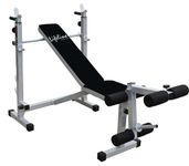 Life Line Fitness LB-305 Strength Multi-Purpose Adjustable Bench Flat, Incline Decline Bench With Leg Curl & Leg Extension Full Body Workout For Men At Home, Free Installation Assistance