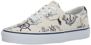 POLO RALPH LAUREN Men's Keaton-Pony Sneaker, On The Tack, 8 UK