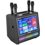 Mr Entertainer Maestro Pro. Portable Touch Screen Karaoke Machine and Media Player (4 x Wireless Microphones)