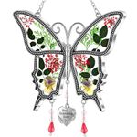 Grandma Gifts, Suncatcher Butterfly Garden Grandma Grandma Birthday Gifts, Best Grandma Ever Wind Chime Christmas for Grandma Granny Nan Nanny Gifts