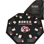 Trademark Gameroom Poker Texas Traveler Table Top and 300 Chip Travel Set