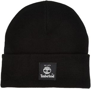 Timberland Unisex Short Watch Cap Cold Weather Hat, Black Os, One Size US