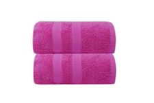 manucci EXTRA LARGE JUMBO BATH SHEETS 90 X 150CM 500GSM 100% EGYPTIAN COTTON TOWEL (pink, 2)