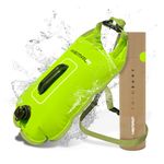 Swim Buoy for Open Water with Dry Bag 15L - Fully Waterproof Swim Bubble - Be Safe with Higher Visibility, Toughened Nylon and Rest Handle Swimming Buoy - Open Water Buoy for All Season Swimmers