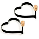 Norpro 980 Nonstick Heart Pancake Egg Rings, Set of 2