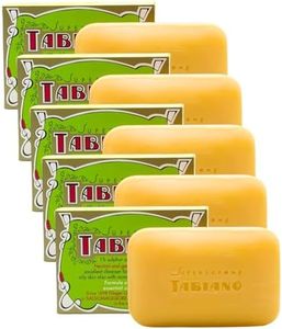 Savon au Soufre et Glycérine - Superpack de 5 Savons Supersapone Tabiano Traitement Anti-Acné, Psoriasis & Eczéma (5 Savons de 125g)