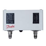 Dual Auto Pressure Switch for Water Pump Control, Steam Boilers, and Industry Applications by Danfoss - Model: KP 15