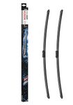 Bosch A988S Aerotwin Windscreen Wiper, Length: 750/750 mm, Set for Windscreen, Black