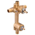 Moen 2581 M-Pact Posi-Temp Pressure Balancing Built in 3-Function Transfer Valve, Includes Stops, CC/IPS, Brass