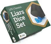 Let's Play Games LPG Liars Dice - Classic Bluffing Dice Game, Fun for 2-6 Players, Easy to Learn, Perfect for Family Game Night, Portable Set for Travel & Parties