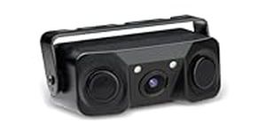 XTRONS 3-in-1 Car Camera with Sensors Wide Angle Reversing Camera with Built-in Parking Sensor Waterproof Parking Aid Radar