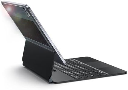 COOSTART Magic-Style Keyboard Case for iPad Air 13-inch (M2, 2024) & iPad Pro 12.9-inch (6th/5th/4th/3rd Gen), Case with Keyboard, Light Charging, Magnetic Stand, Multi-Touch Trackpad, Black