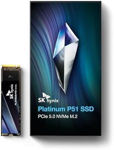SK Hynix Platinum P51 2TB PCIe Gen5 NVMe M.2 2280 Internal SSD I Up to 14,700 MB/s Read, 13,400 MB/s Write I Powered by 238-Layer NAND Flash