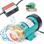 Booster Pump 120W Pressure Booster Pump Hot and Cold Water Water Pressure Booster Pump Circulation Pump for Shower Home Garden Irrigation Washing Machine 25L / min (Outlet: 3/4 inch)