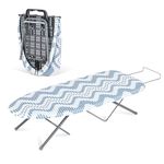 APEXCHASER Tabletop Ironing Board with Iron Rest, Small Ironing Board, Extra Thick Cover, Portable Tabletop Ironing Board wiht Non-Slip Feet for Home Travel Use